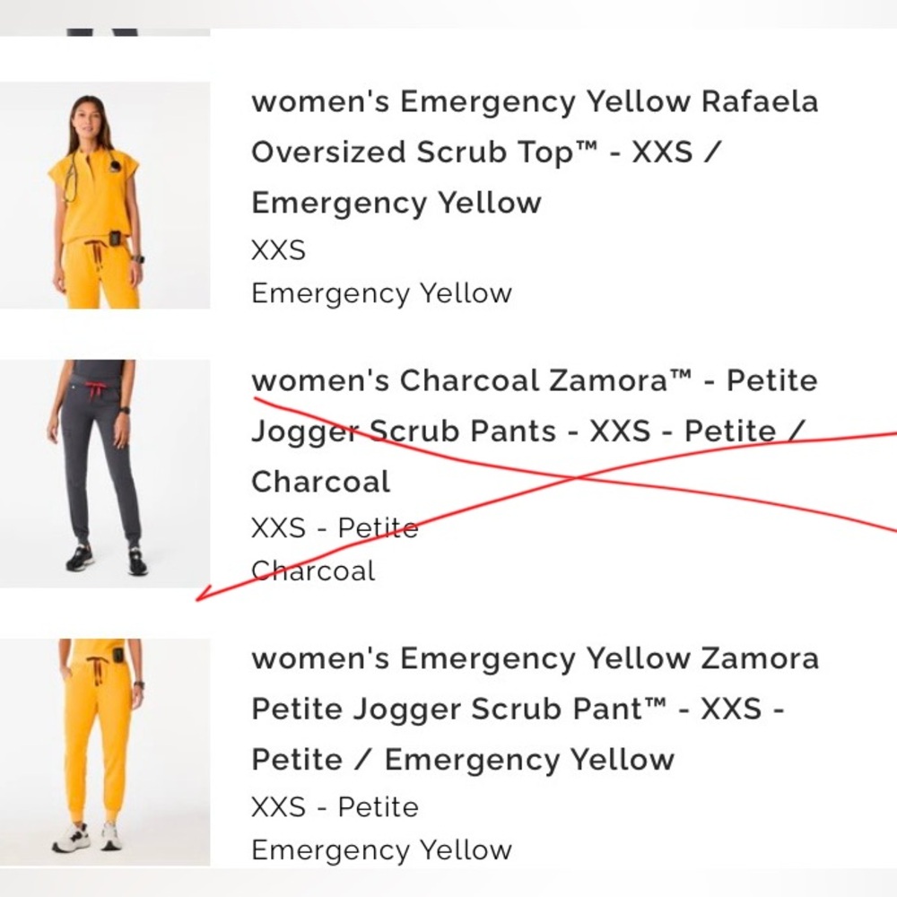 Figs Yellow Jogger Set
